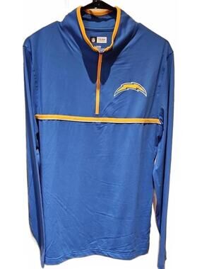 Los Angeles Chargers NFL Team Apparel Men's Quarter Zip Pullover Size M